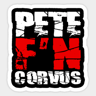 Pete F'N Corvus Sticker